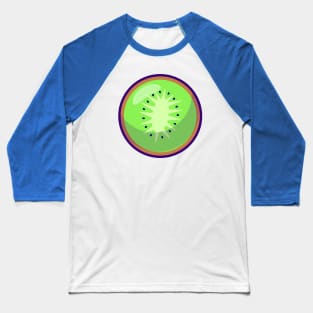 Kiwi Fruit Cartoon Baseball T-Shirt